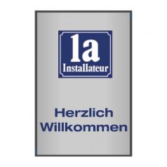 1a-Logomatte "Herzlich Willkommen"