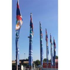 1a-Mast ohne Ausleger, mit Bodenhülse