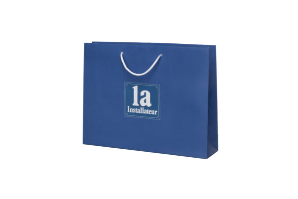 1a-Papiertasche blau